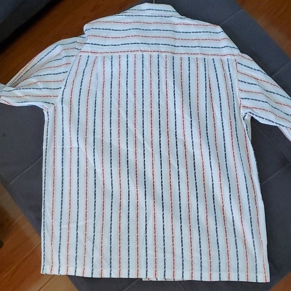 DMX Philadelphia Men's White Multi Color Cotton Button-up Shirt Size 3X - Picture 5 of 7